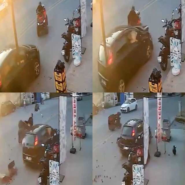 Otomobille çarpışan ATV'nin sürücüsü yaralandı