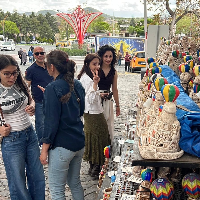 Kapadokya'da bayram tatili yoğunluğu