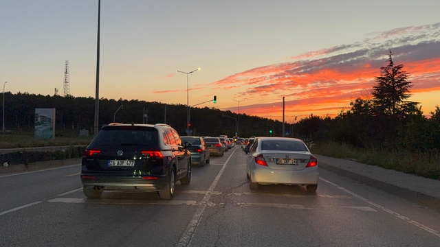 Ekişehir'de gün batımı görsel şölen sundu
