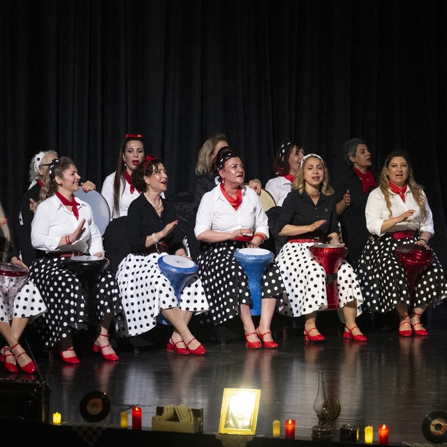 Mersin'de 'Naftalin Kokulu Anılar Sandığı' konseri izleyenleri geçmişe götü...