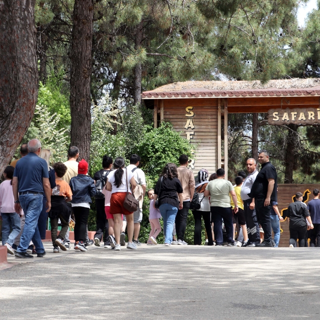 Gaziantep Doğal Yaşam Parkı'nda ziyaretçi yoğunluğu
