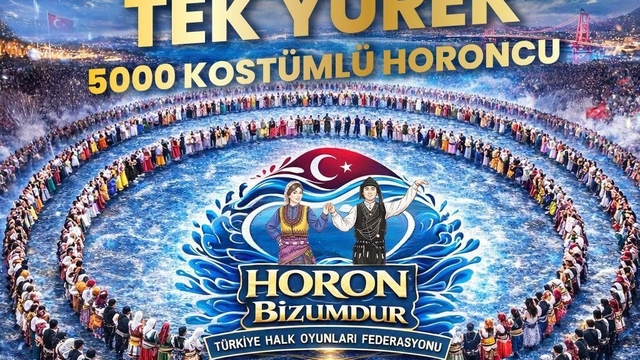 Zonguldak'tan Guinnes rekoruna büyük destek; 5 bin kişi aynı anda horon tepecek