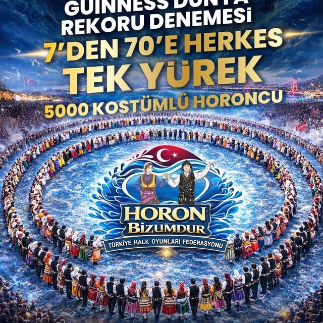 Zonguldak'tan Guinnes rekoruna büyük destek; 5 bin kişi aynı anda horon tep...