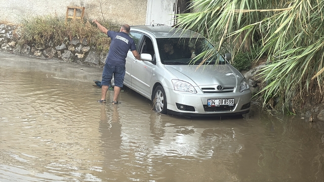 Bodrum'da yağmur kısa süreli etkili oldu