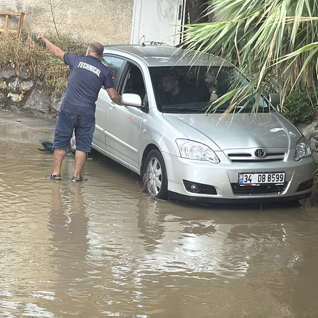Bodrum'da yağmur kısa süreli etkili oldu