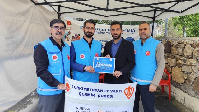 Çermik'te 230 kurban bağışı yapıldı