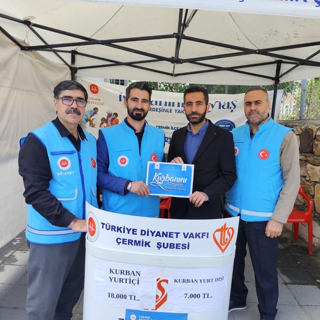 Çermik'te 230 kurban bağışı yapıldı