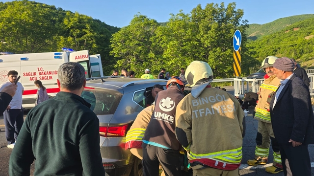 Bingöl'deki trafik kazasında 5 kişi yaralandı