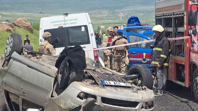 Elazığ'da takla atan otomobilin sürücüsü öldü, 3 yaralı
