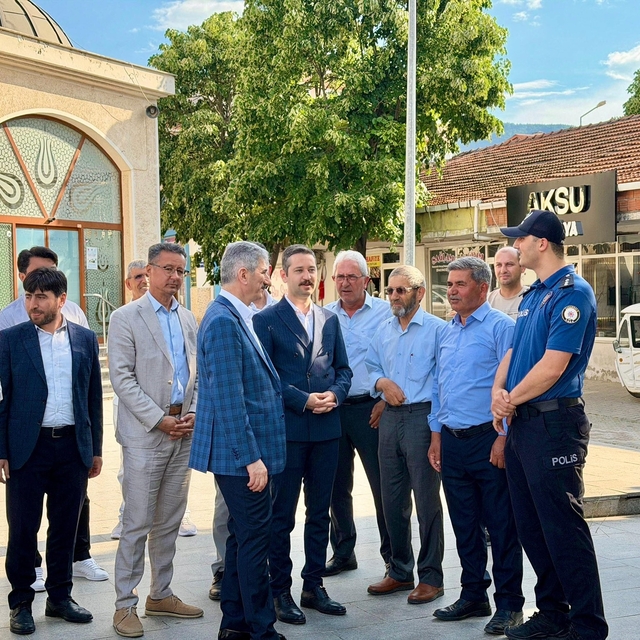 Yenice'de bayramlaşmaya Anayasa Mahkemesi Üyesi İnce katıldı