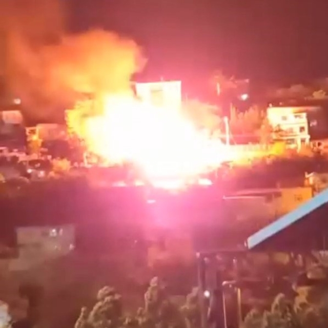 Tek katlı müstakil evde yangın