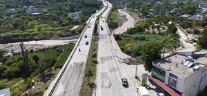 Yaşanan sel felaketinde yıkılarak 2 gence mezar olan Karaçay Köprüsü onarım...