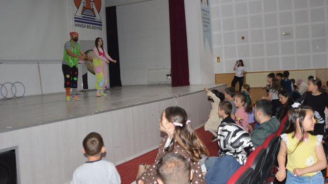 Havza Belediyesi çocuklar için etkinlik düzenledi