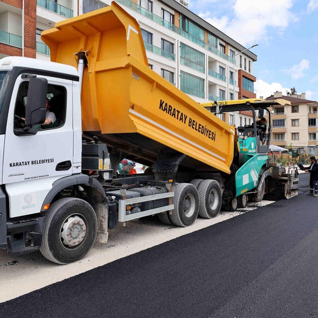 Karatay'da yeni sezonun ulaşım yatırımları sürüyor
