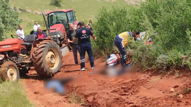 Traktör kazasında baba ile oğul öldü