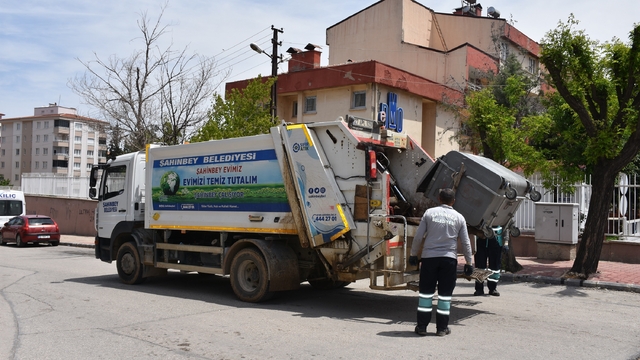 Şahinbey temizlik ekipleri bayram boyunca görevdeydi