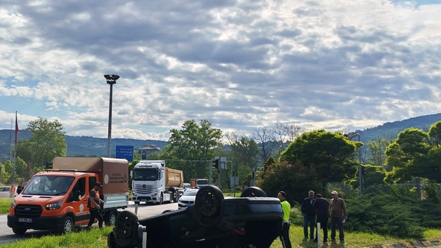 Zonguldak'ta trafik kazasında 1 kişi yaralandı