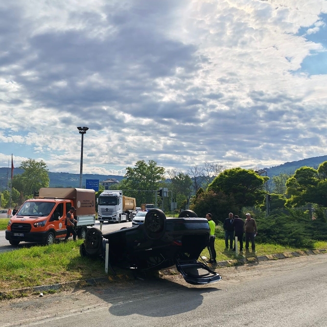 Zonguldak'ta trafik kazasında 1 kişi yaralandı