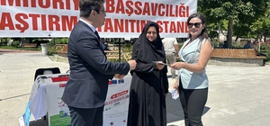 Burdur'da Uzlaştırma Haftası'nda vatandaşlara bilgilendirme standı