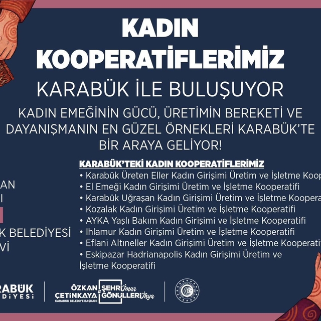Karabük Belediyesi kadın kooperatiflerini bir araya getiriyor