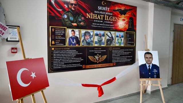 Şehit Hava Pilot Binbaşı Nihat İlgen'in adı Bolu'da okula verildi