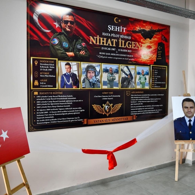 Şehit Hava Pilot Binbaşı Nihat İlgen'in adı Bolu'da okula verildi