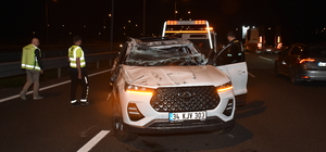 Kuzey Marmara Otoyolu'nda trafik kazasında 2 kişi yaralandı