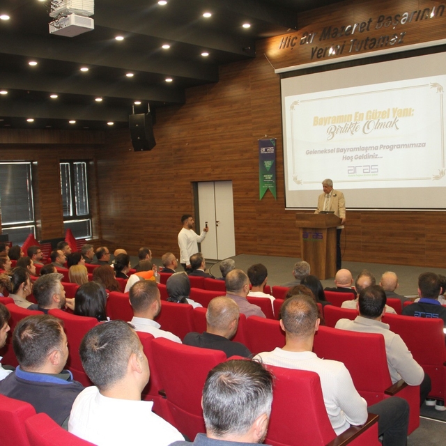 Aras Elektrik çalışanları bayramlaşma programında buluştu