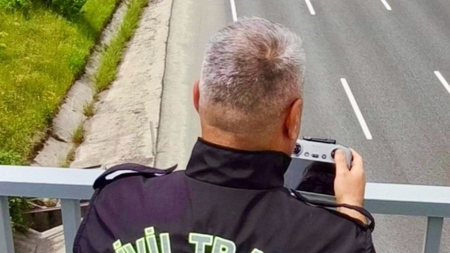 Bilecik'te drone destekli trafik denetimi