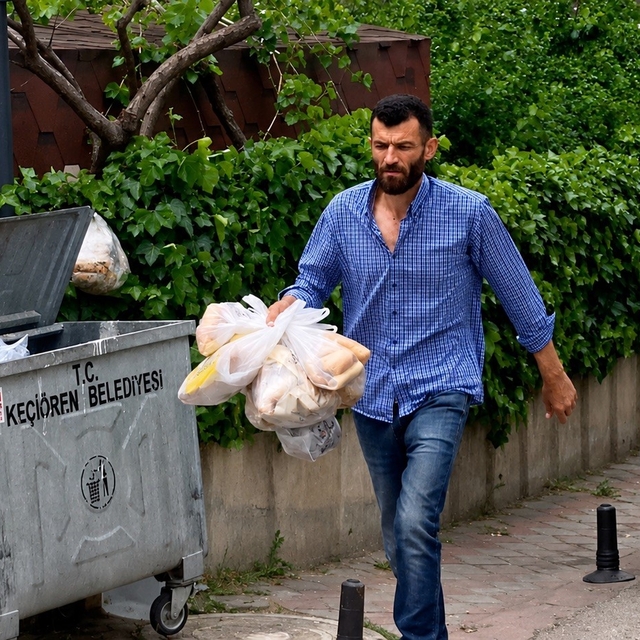 Çöpe atılan tonlarca ekmeği toplayıp hayvanlara ulaştırıyor