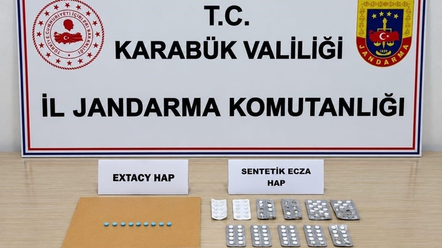 Karabük'te 241 uyuşturucu hap ele geçti