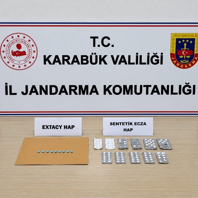 Karabük'te 241 uyuşturucu hap ele geçti