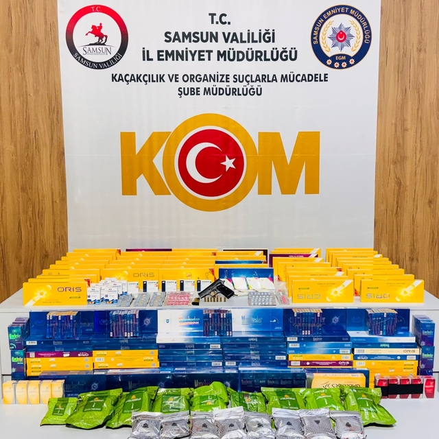 Samsun'da kaçak ürün operasyonu