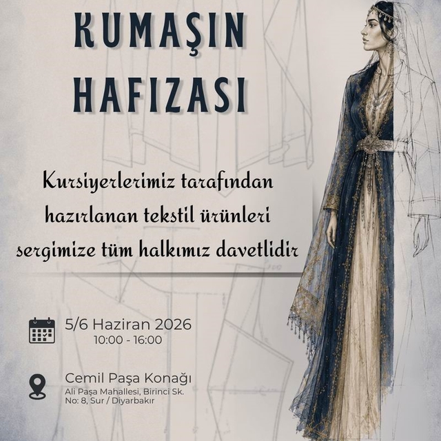 Kursiyerlerin emekleri 'Kumaşın Hafızası' sergisinde buluşuyor