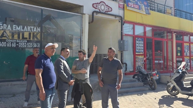 Kaymakamı Algın, yıkım çalışmalarını inceledi
