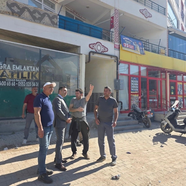 Kaymakamı Algın, yıkım çalışmalarını inceledi