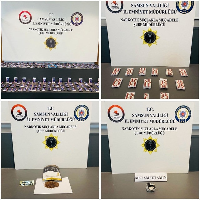 Samsun'da uyuşturucu operasyonunda 7 zanlı yakalandı