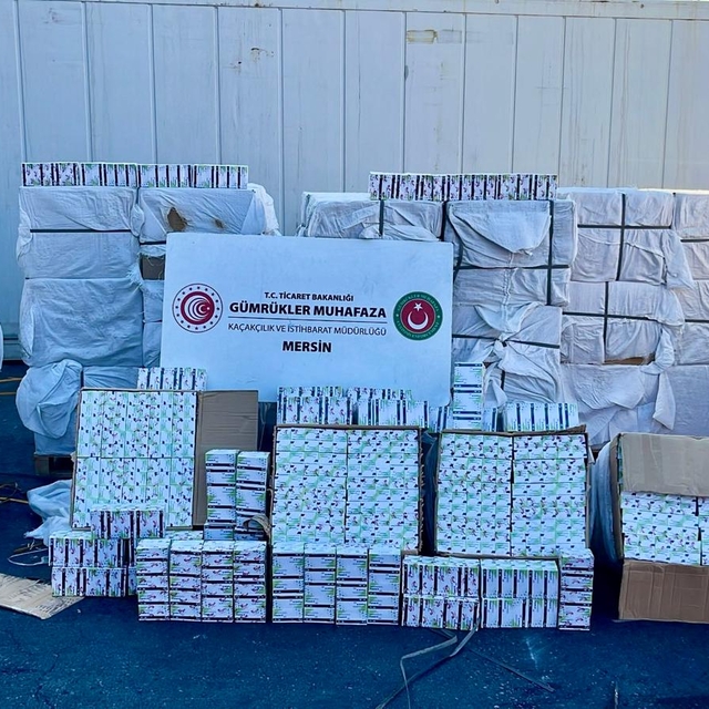 Mersin Limanı'nda yaklaşık 5 milyar TL değerinde kapsül ilaç ele geçirildi