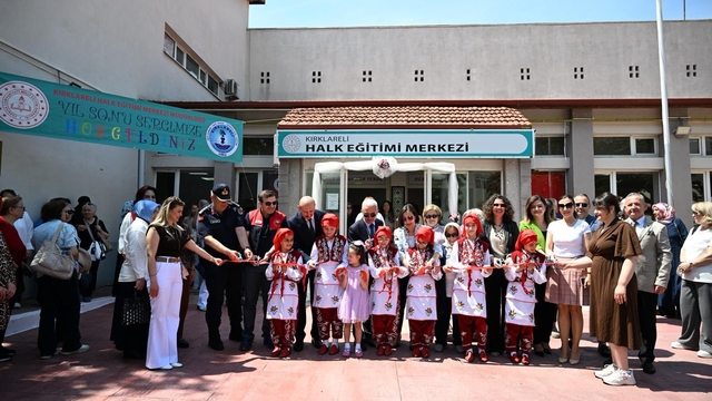 Kırklareli'de hayat boyu öğrenme haftası sergisi açıldı