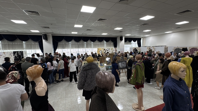 Karabük'te kursiyerlerin eserleri beğeniye sunuldu