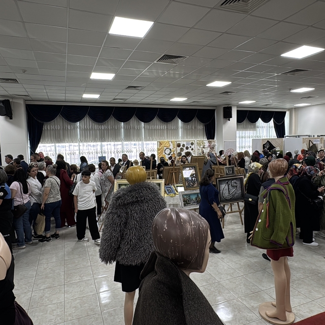 Karabük'te kursiyerlerin eserleri beğeniye sunuldu