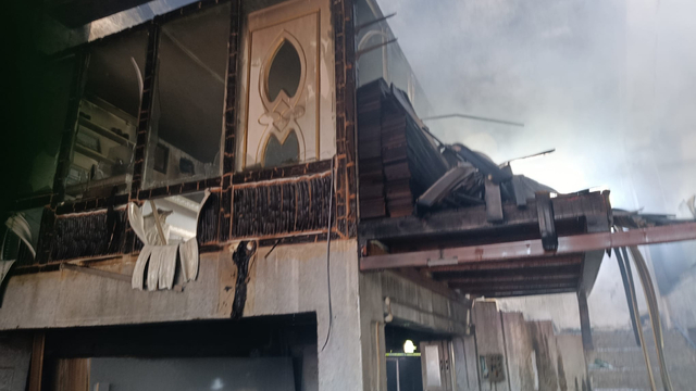 Ordu'da mobilya atölyesinde yangın