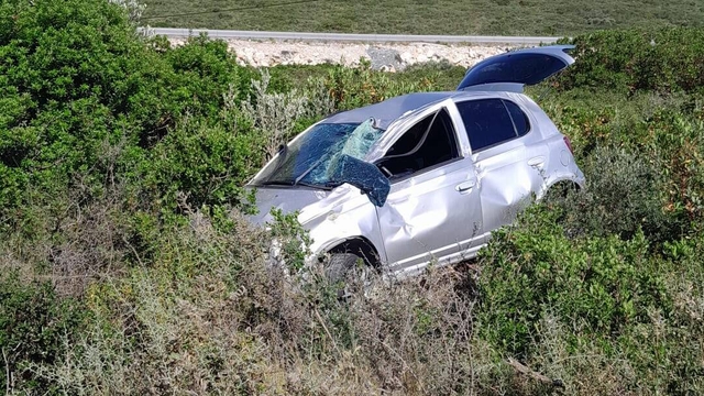 Aydın'da otomobil şarampole uçtu: 2 ölü