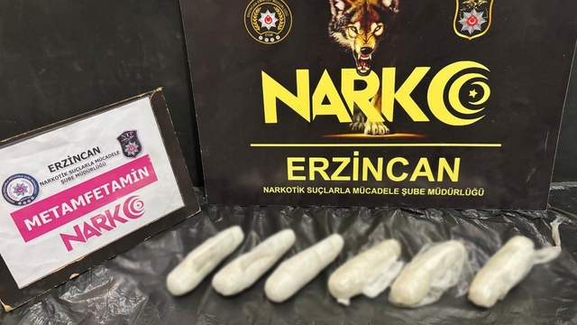 Erzincan'da 565 gram metamfetamin ele geçirildi: 2 şüpheli tutuklandı