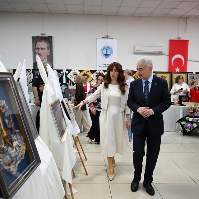 Kırklareli'nde Hayat Boyu Öğrenme Haftası yıl sonu sergisi açıldı