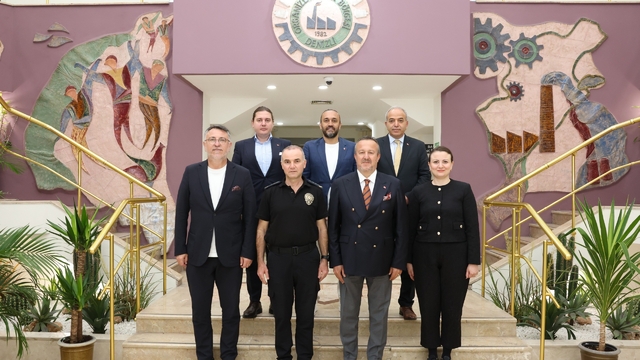 Denizli İl Emniyet Müdürü Sağdıç'tan Denizli OSB Yönetimine tebrik ziyaret etti
