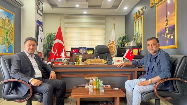 Mardin TSO Başkan adayı Duyan, Muhtarlar Federasyonunu Başkanı Nas ile bir araya geldi
