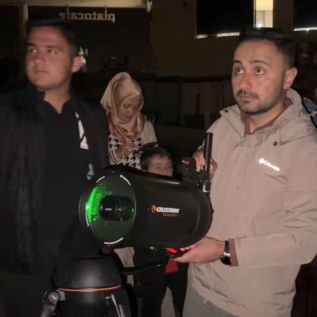 Yüksekovalılardan gökyüzü gözlem etkinliğine yoğun ilgi