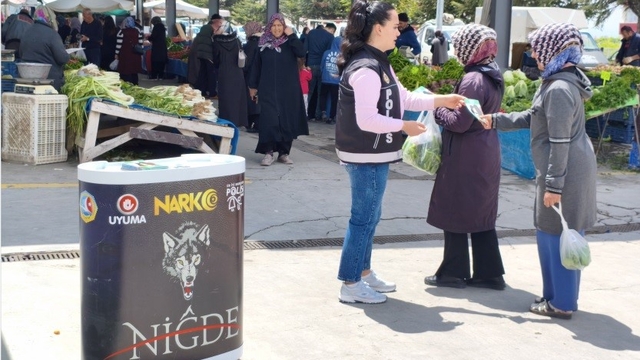 Niğde'de uyuşturucuyla mücadele kapsamında bin 406 vatandaşa bilgilendirme