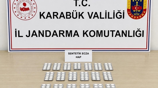 Karabük'te 331 sentetik hap ele geçirildi